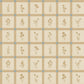 Woven Wildflower Wallpaper in Tan/Blue