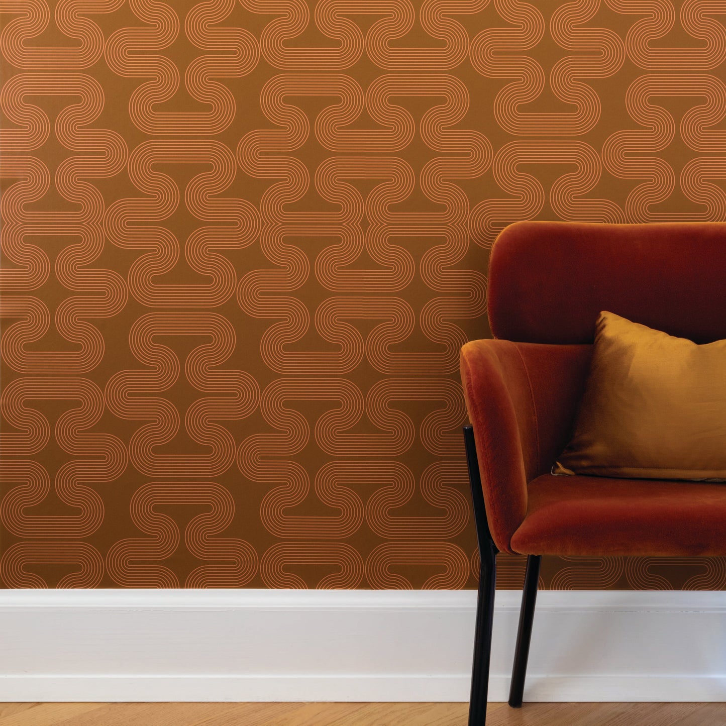 Image of Endless End in Brown Wallpaper