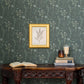 Lace in Evergreen wallpaper.