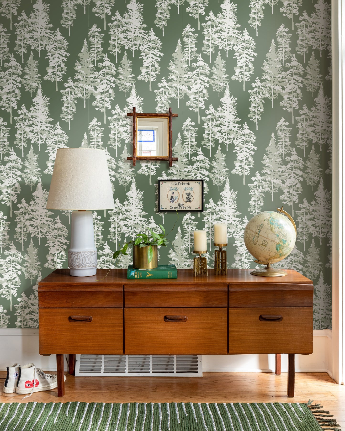 Image of Pacific Northwest in Green Wallpaper