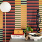 Image of Cleo Stripe Horizontal in Multi wallpaper