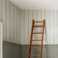Image of Tulip Ticking Stripe in Tonal/Tan Wallpaper