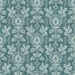 Image of Cottage Damask in Teal Mist Wallpaper