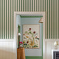 Image of Wilder Stripe in Moss Wallpaper