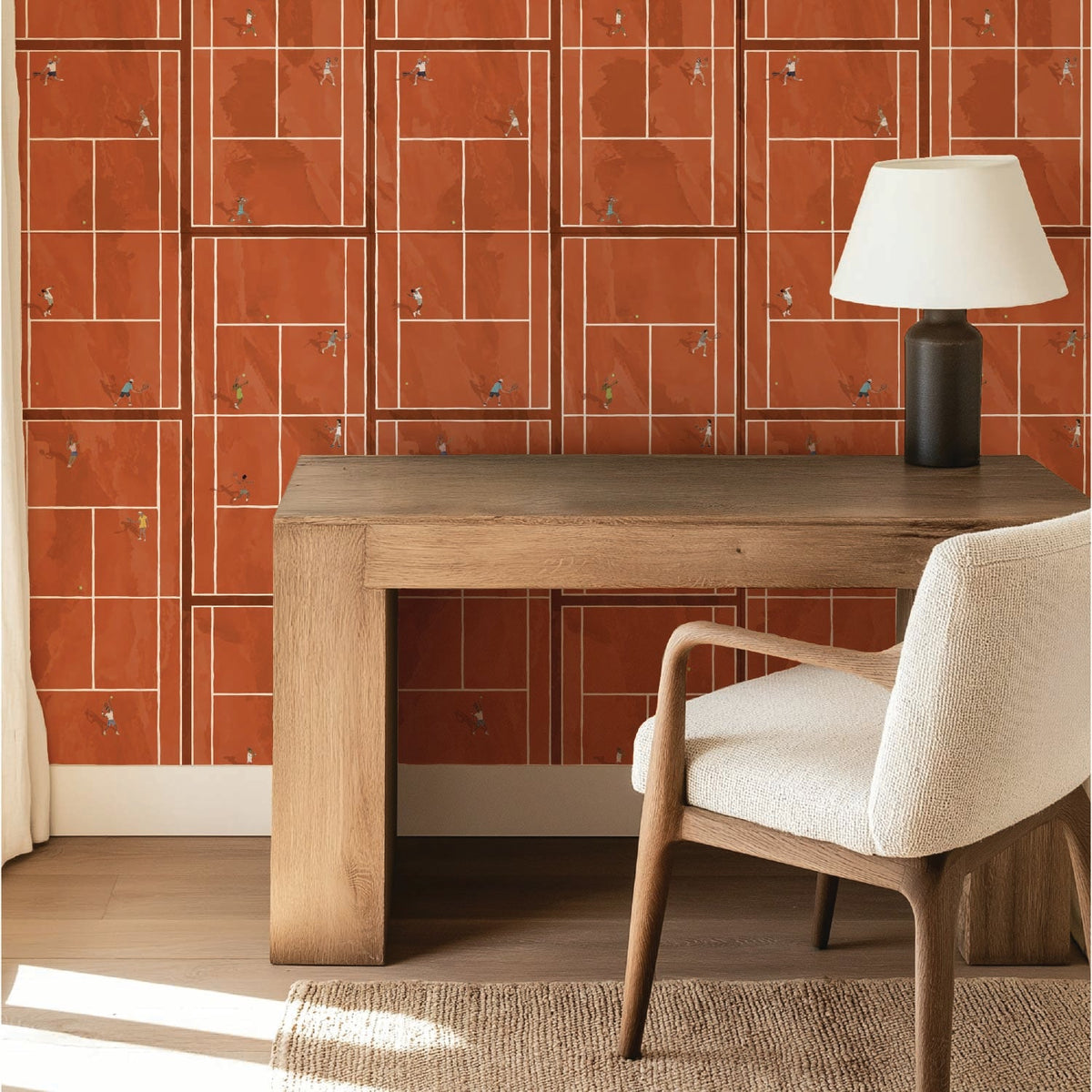 Image of Match Point in Clay Wallpaper