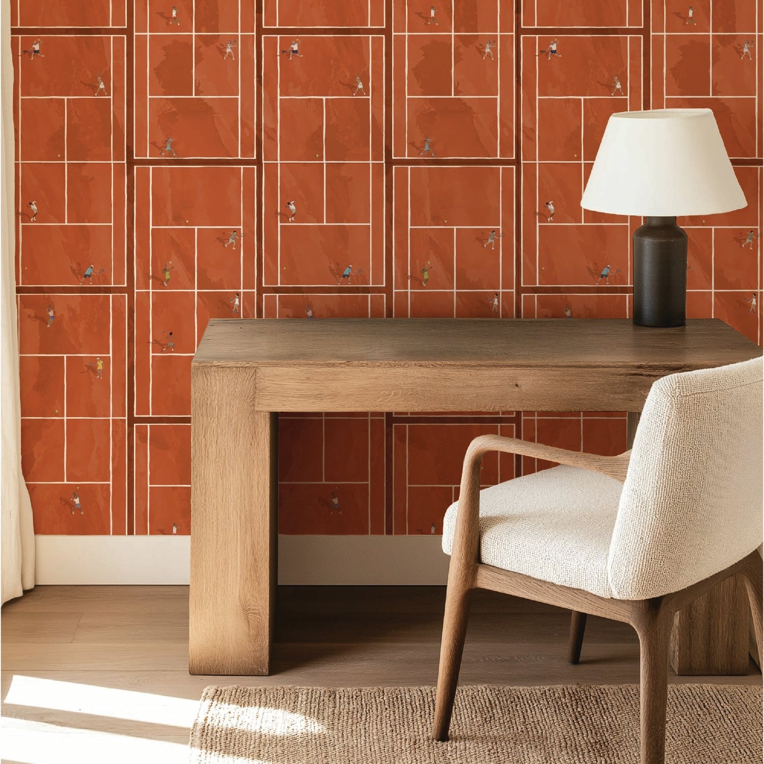 Image of Match Point in Clay Wallpaper