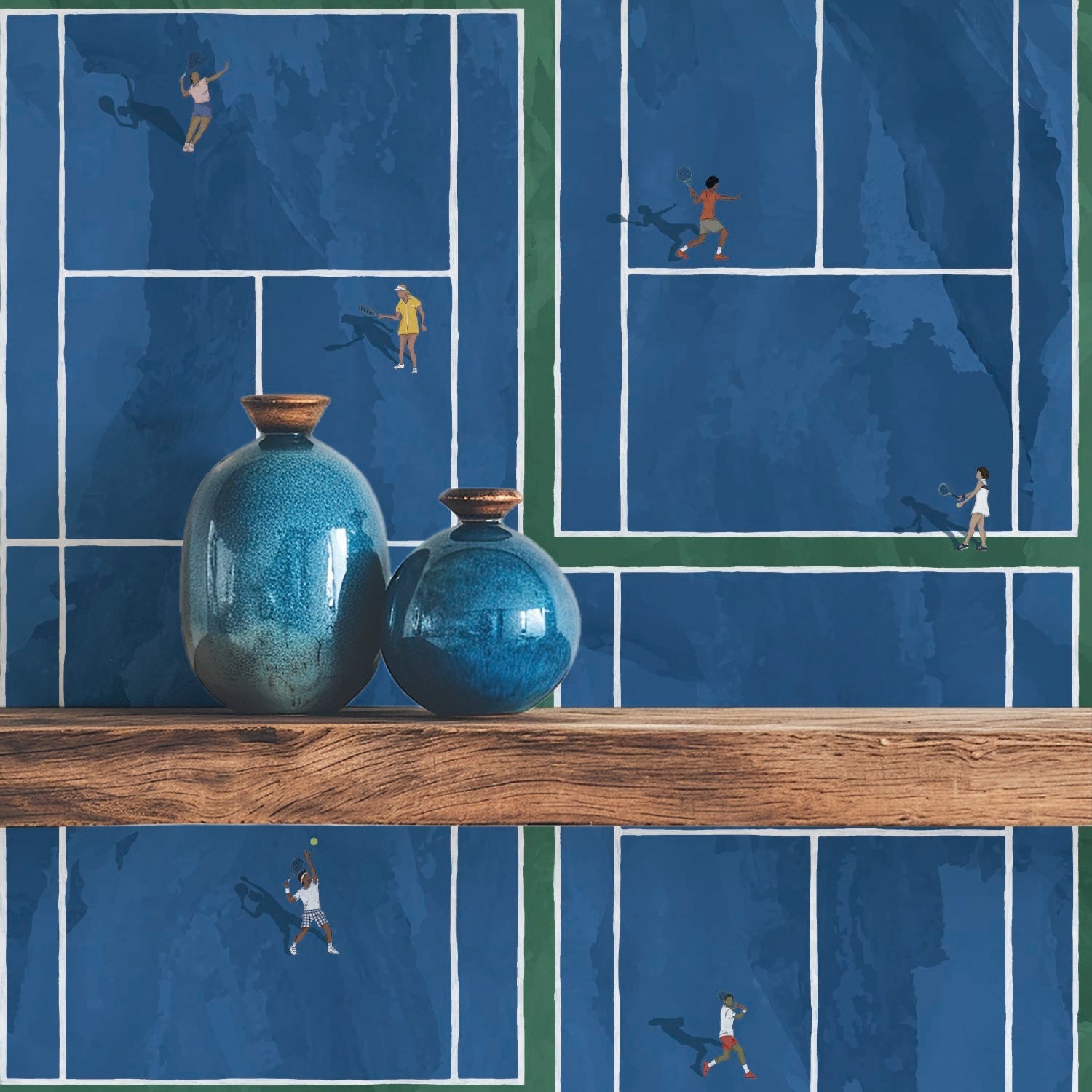 Image of Match Point in True Blue Wallpaper