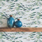 Image of Swimming Upstream in Green Wallpaper