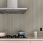 Image of Handloom Stripe in Blue Wallpaper