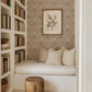 Image of Cosmo Block Print in White/Blush Wallpaper