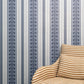 Image of Pickart Stripe in Denim Wallpaper