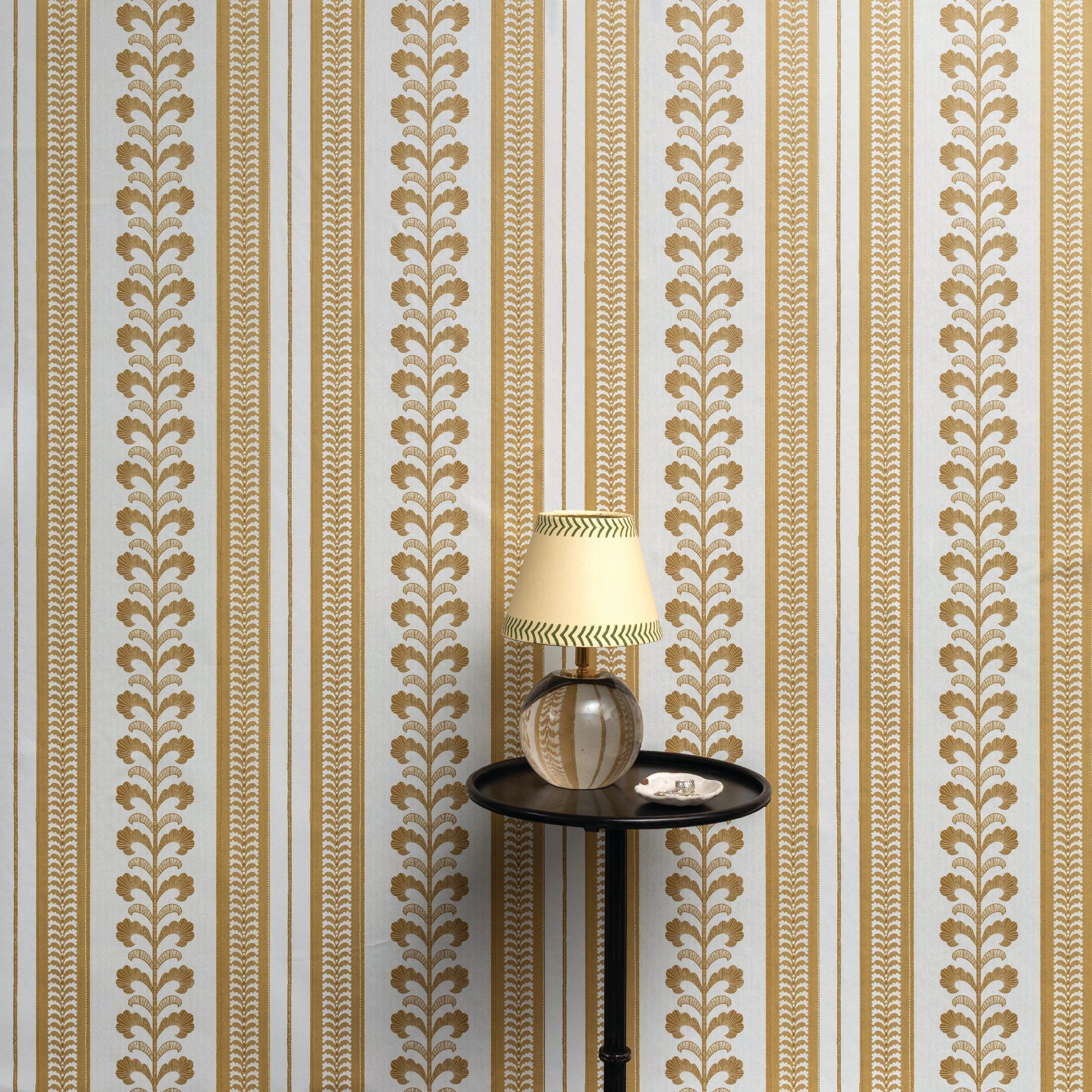 Image of Pickart Stripe in Canary Wallpaper