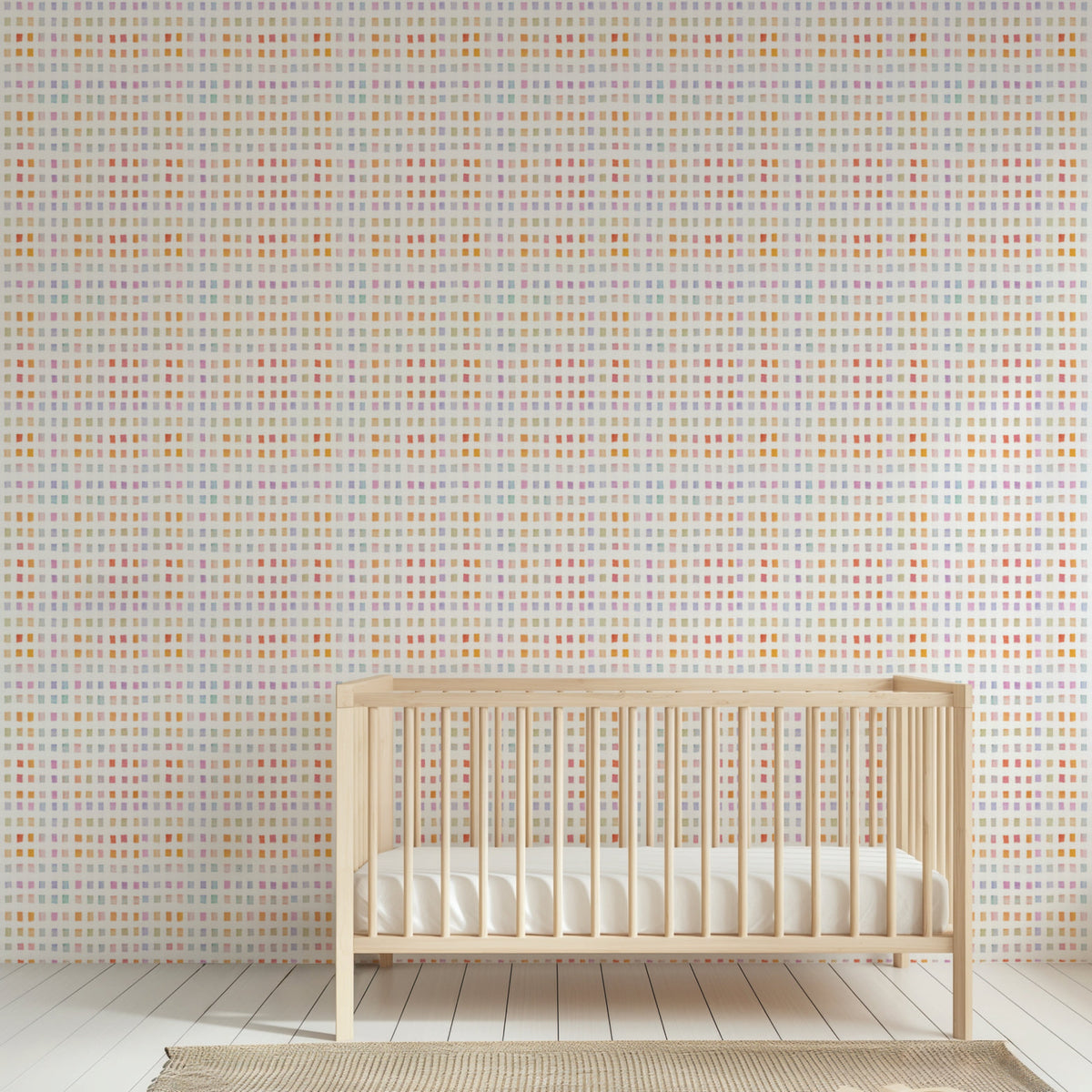 Image of Geo Grid in Sherbert wallpaper