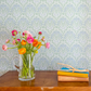 Image of Floral Trellis in Multi wallpaper