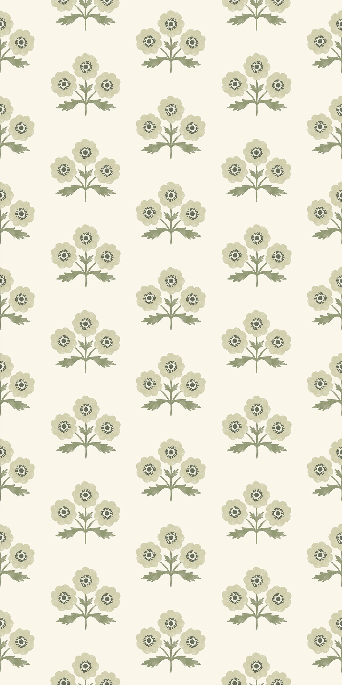 Image of Field Floral in Meadow Wallpaper