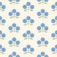 Image of Field Floral in Sky Blue Wallpaper