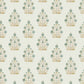 Image of Haveli Block Print in Blue/Tan Wallpaper