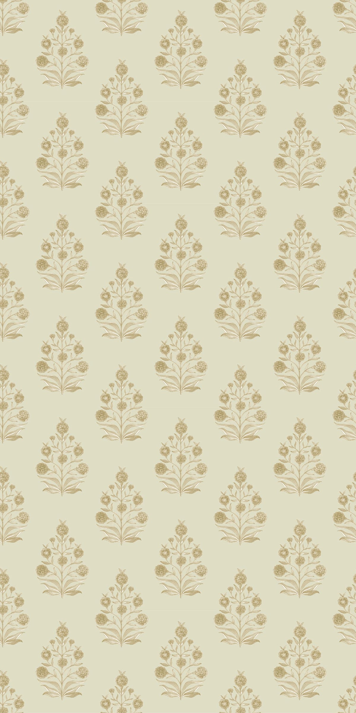 Image of Haveli Block Print in Tan Wallpaper
