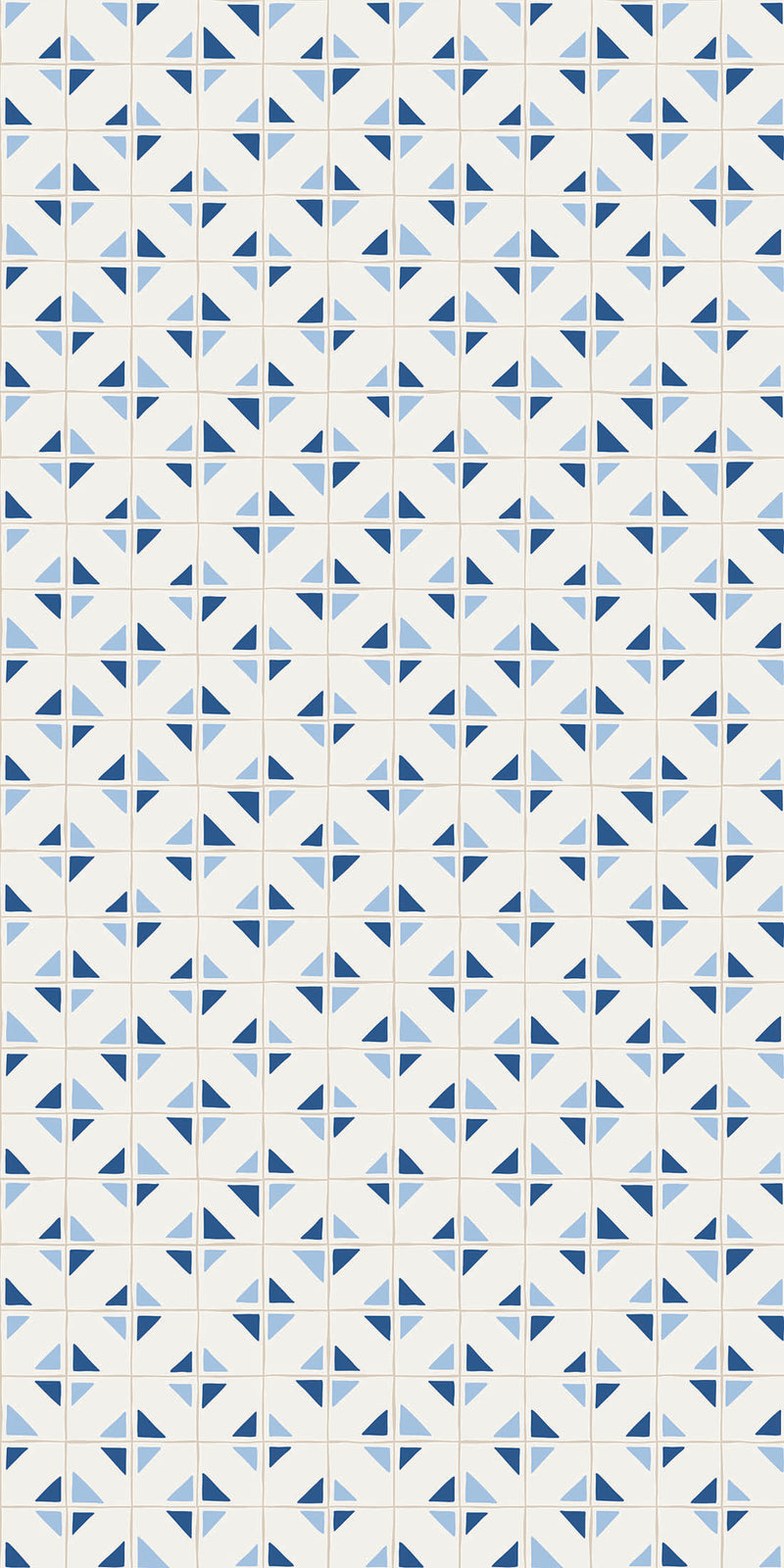 Lola Tile Decals in White/Blue color
