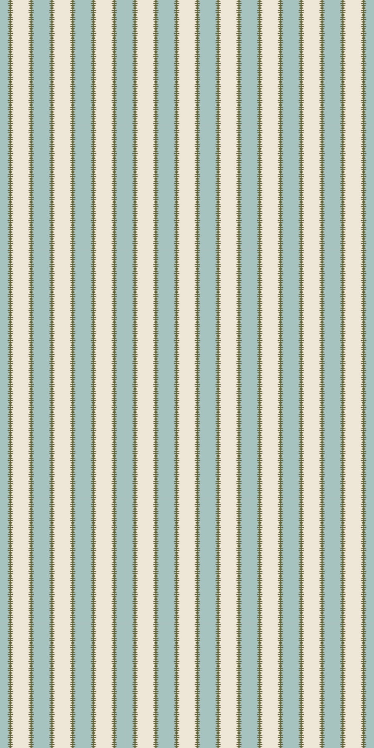 Image of Wilder Stripe in Light Blue/Green Wallpaper
