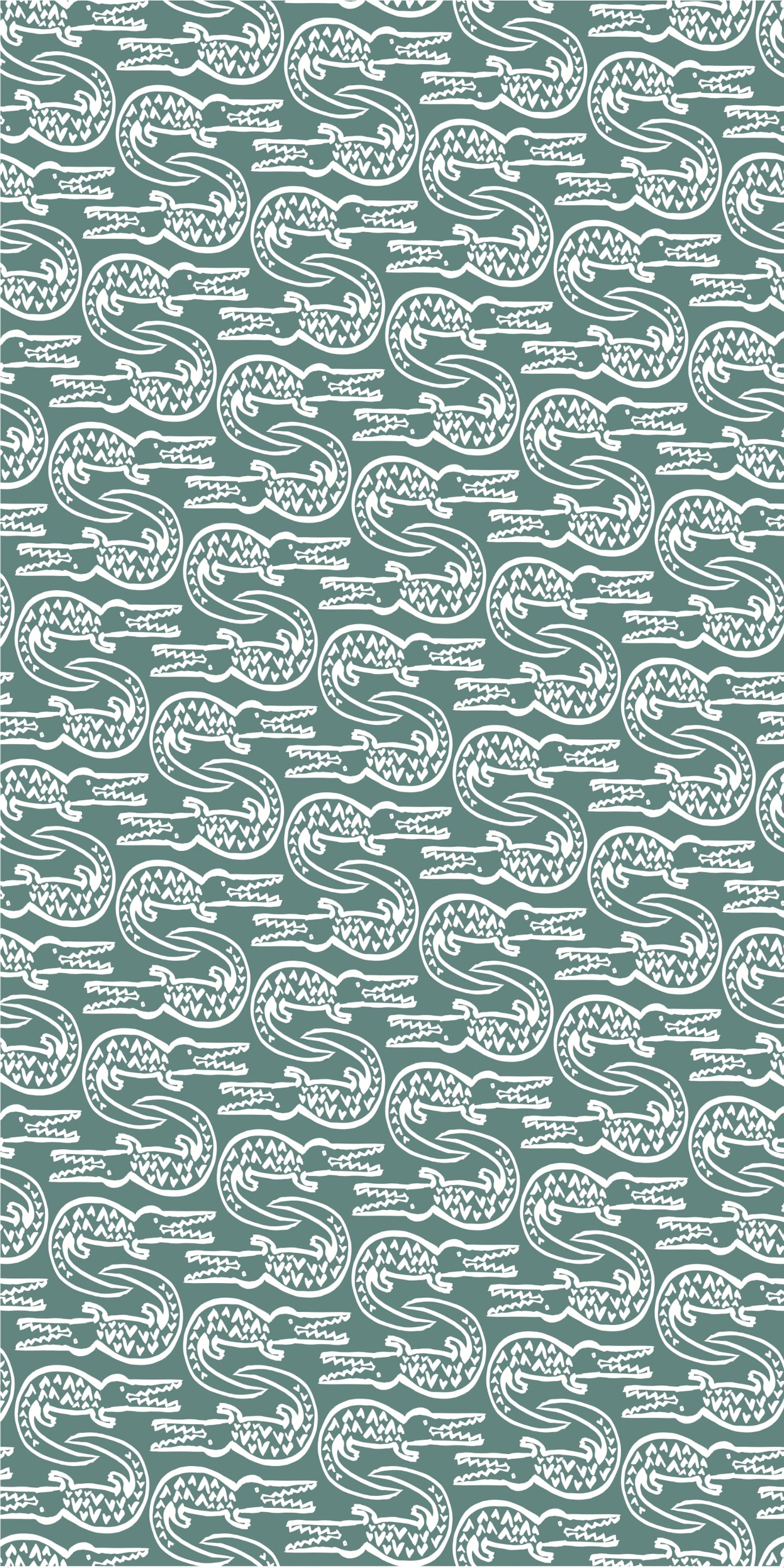 Image of Alligator in Spruce Wallpaper