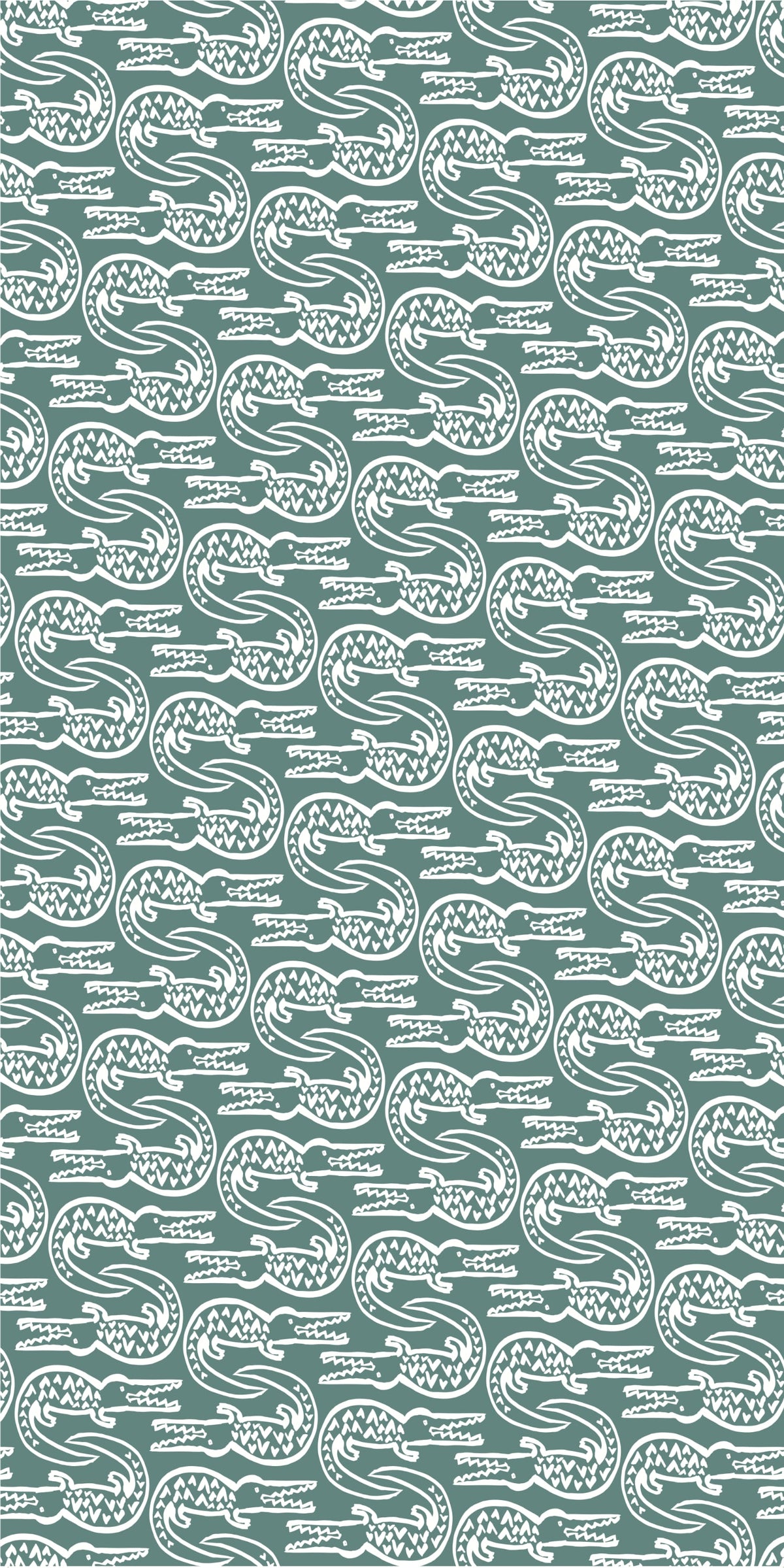 Image of Alligator in Spruce Wallpaper