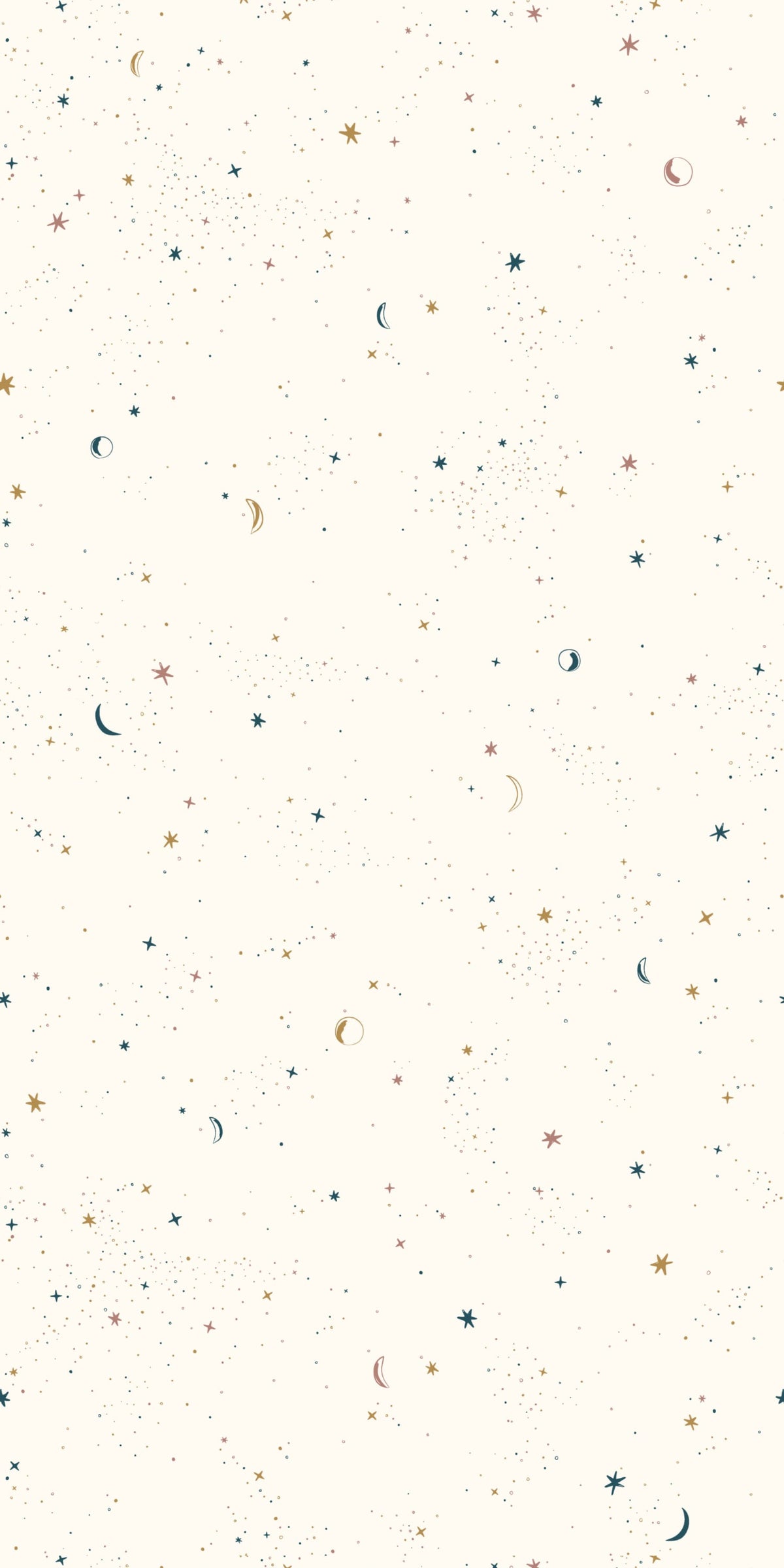 Image of Celestial in Ivory wallpaper