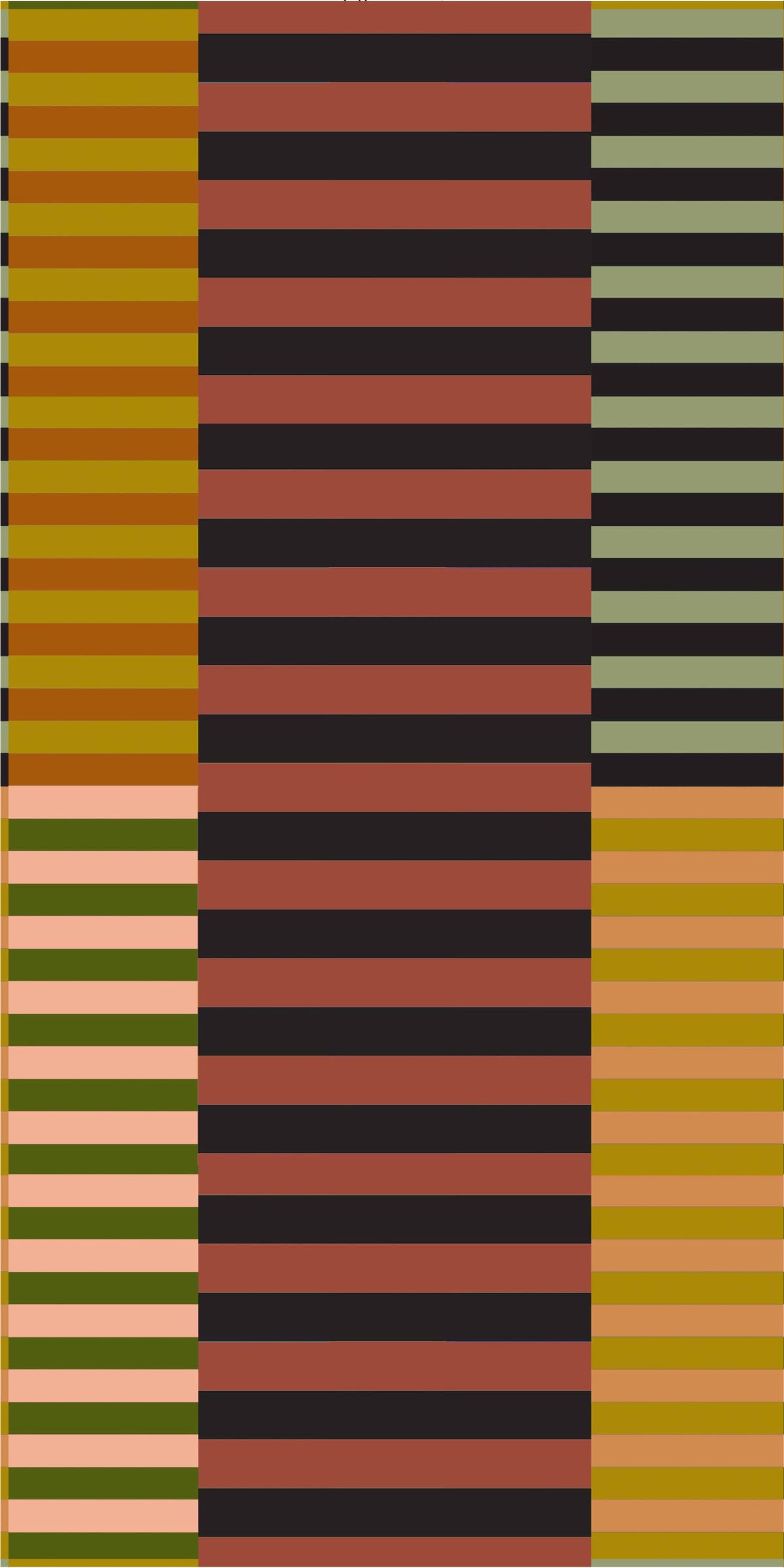 Image of Cleo Stripe Horizontal in Multi wallpaper