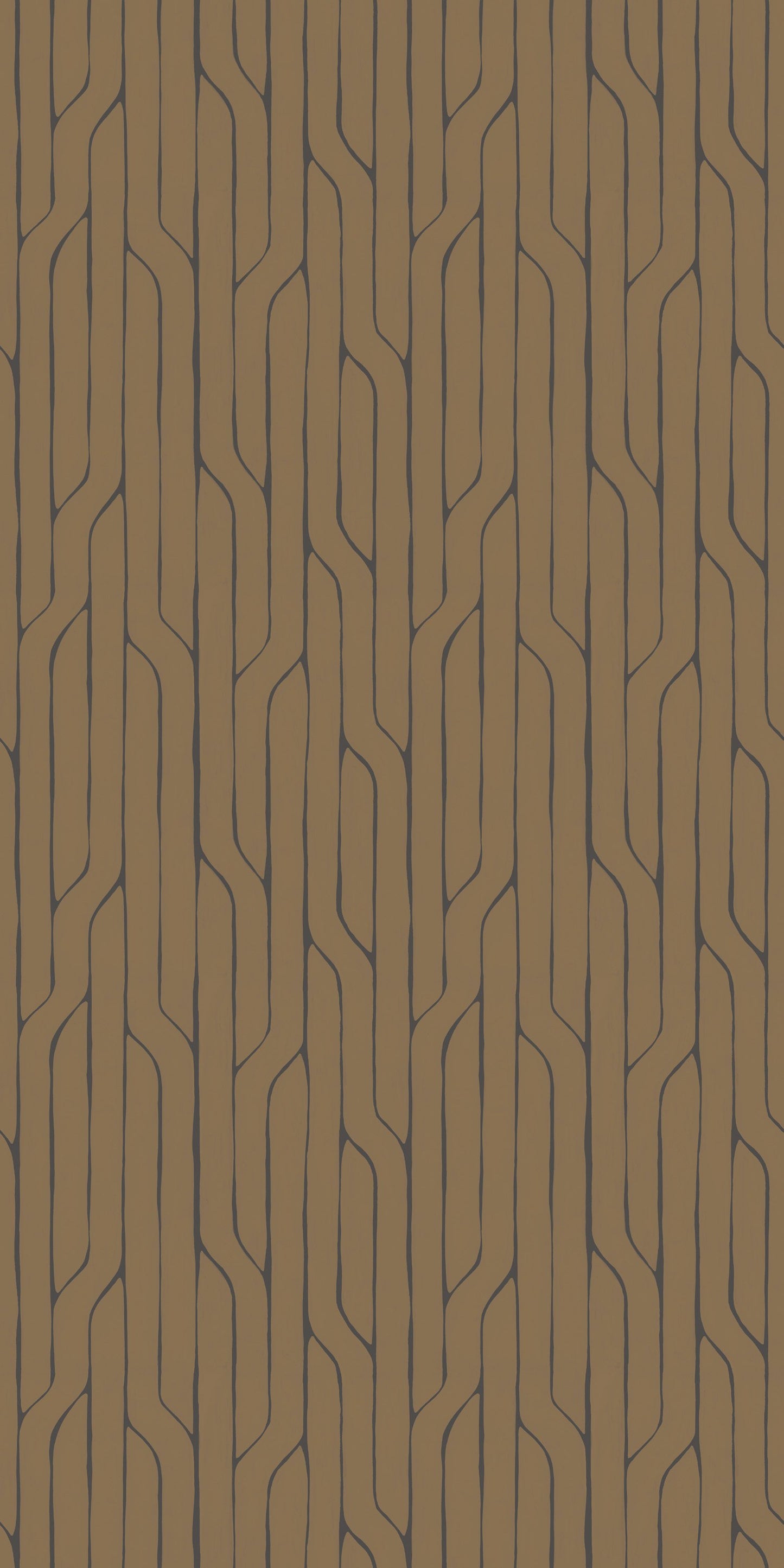 Image of Crossing Lines in Gold Wallpaper