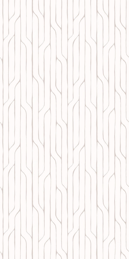 Image of Crossing Lines in White Wallpaper