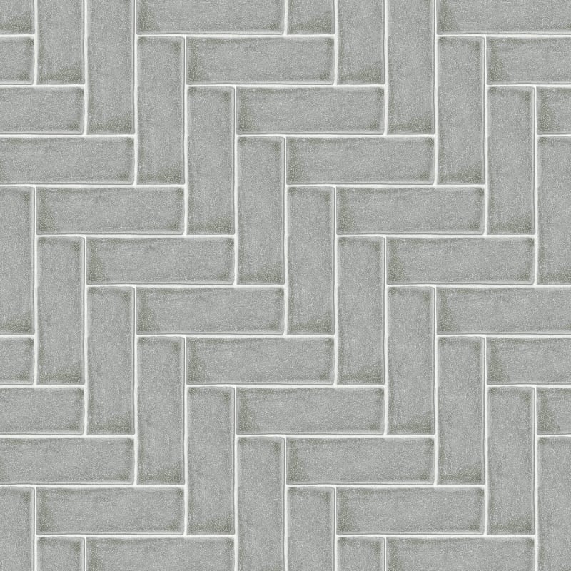Dark Grey Herringbone Tile Decals in Dark Grey color