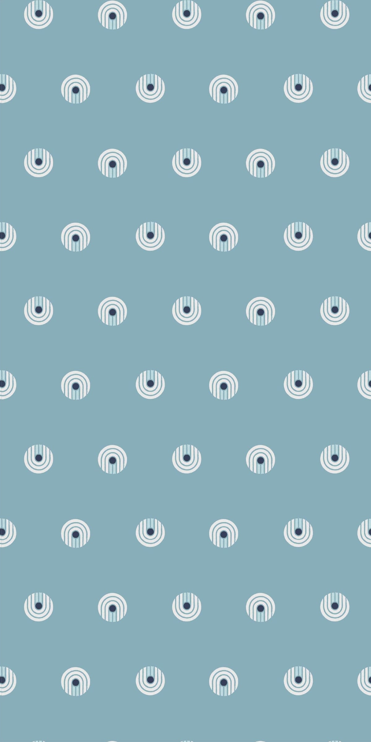 Image of Dot Comb in Blue Wallpaper