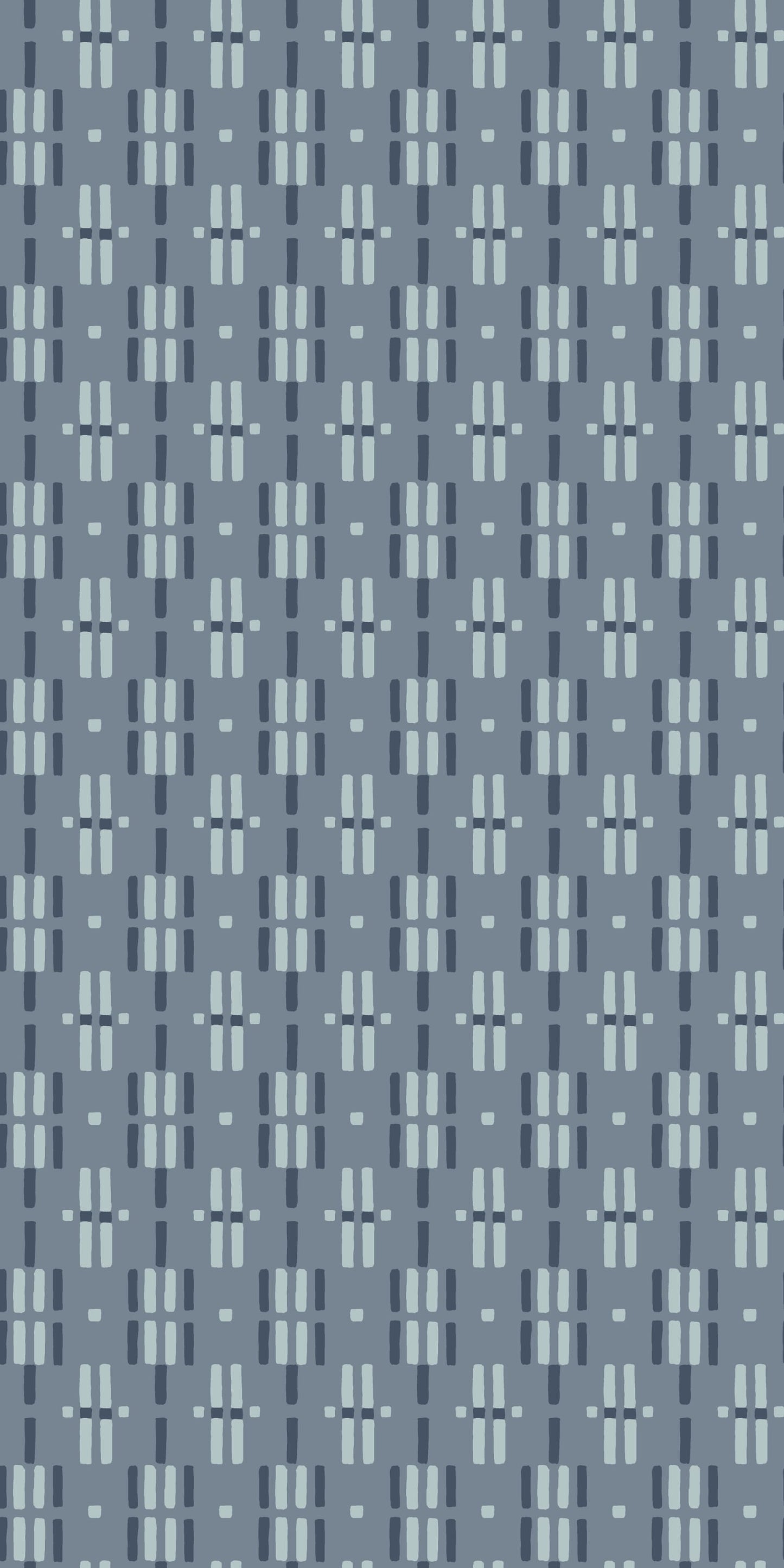 Image of Dot Dash in Blue Wallpaper
