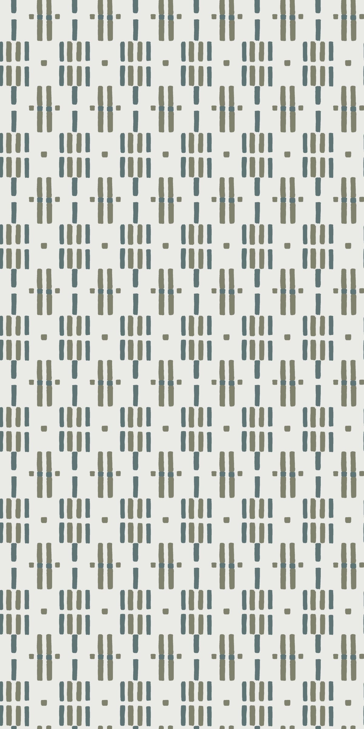 Image of Dot Dash in Olive Wallpaper