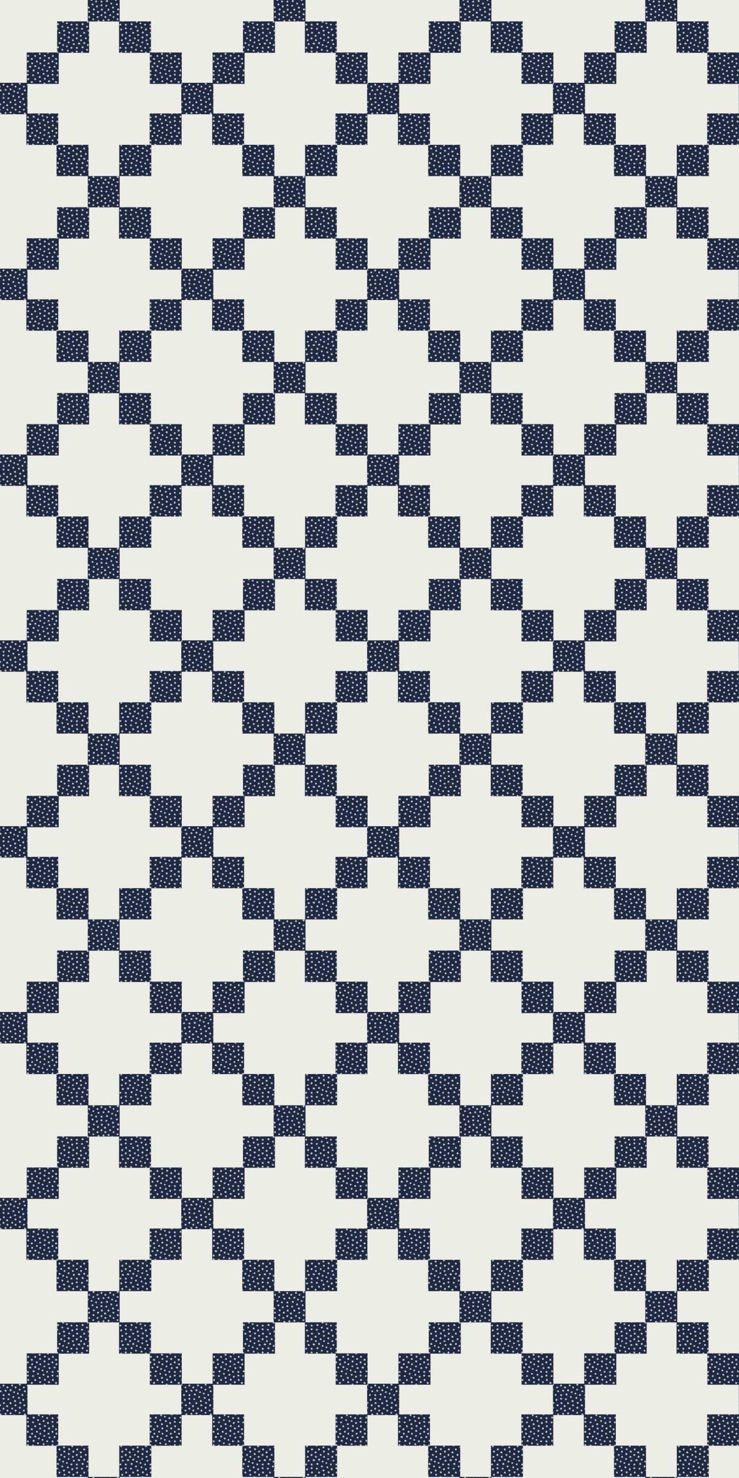 Image of Patchwork in Navy Wallpaper