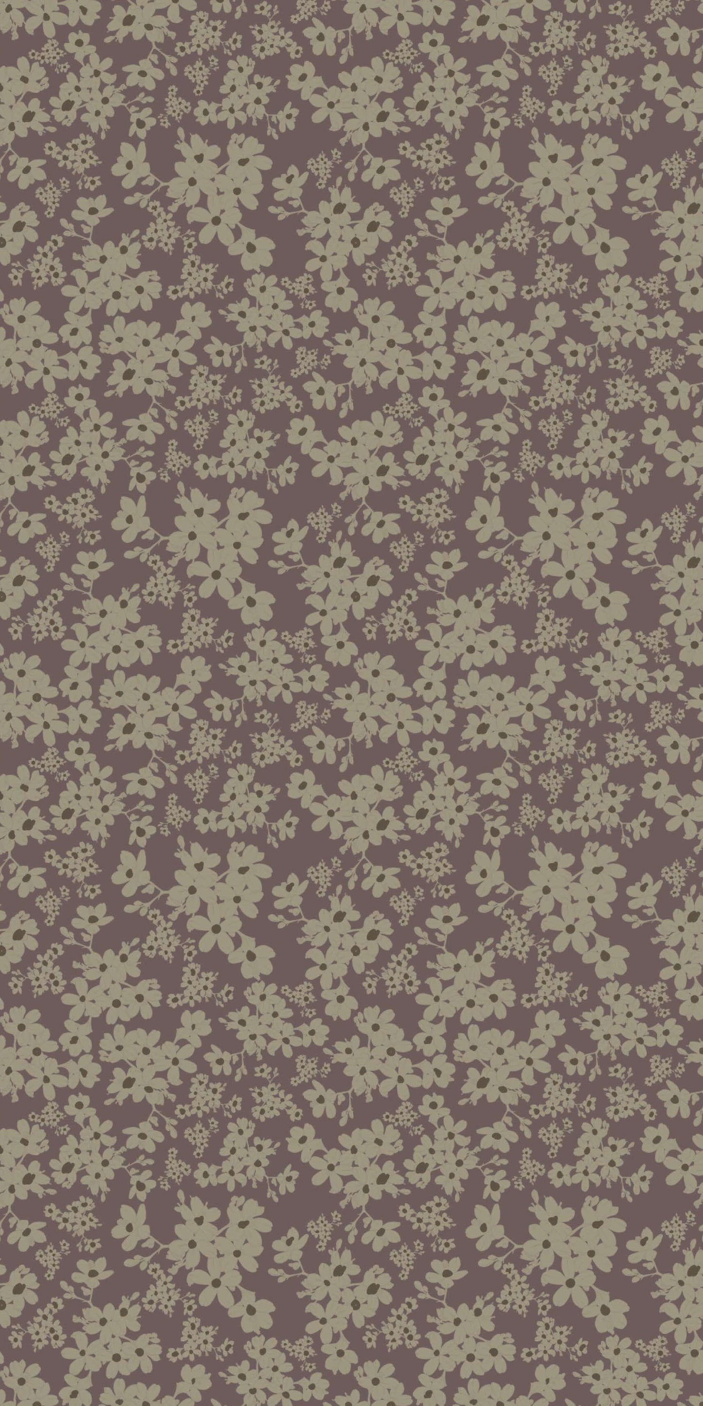 Image of Poppy in Aubergine Wallpaper