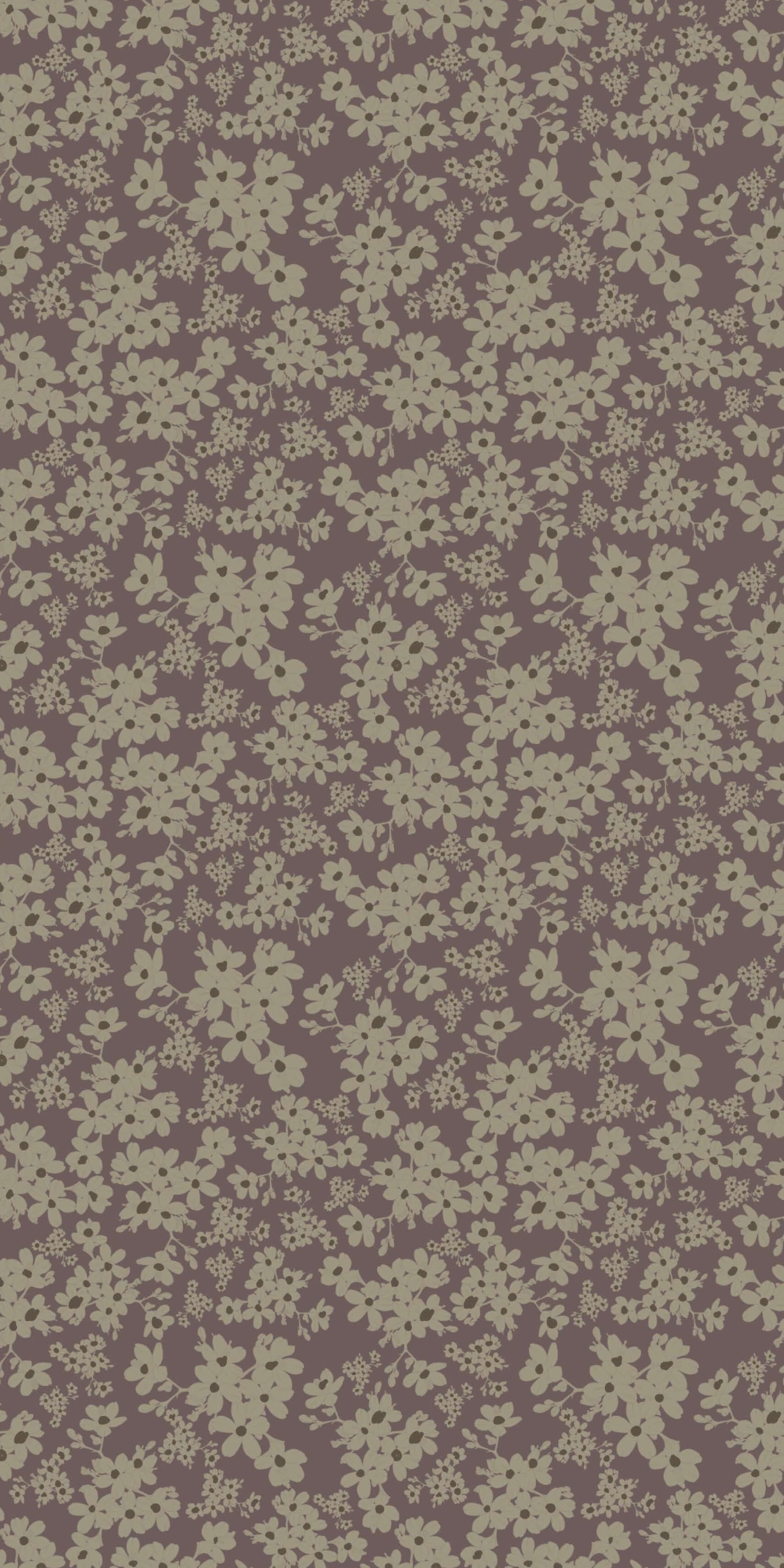 Image of Poppy in Aubergine Wallpaper