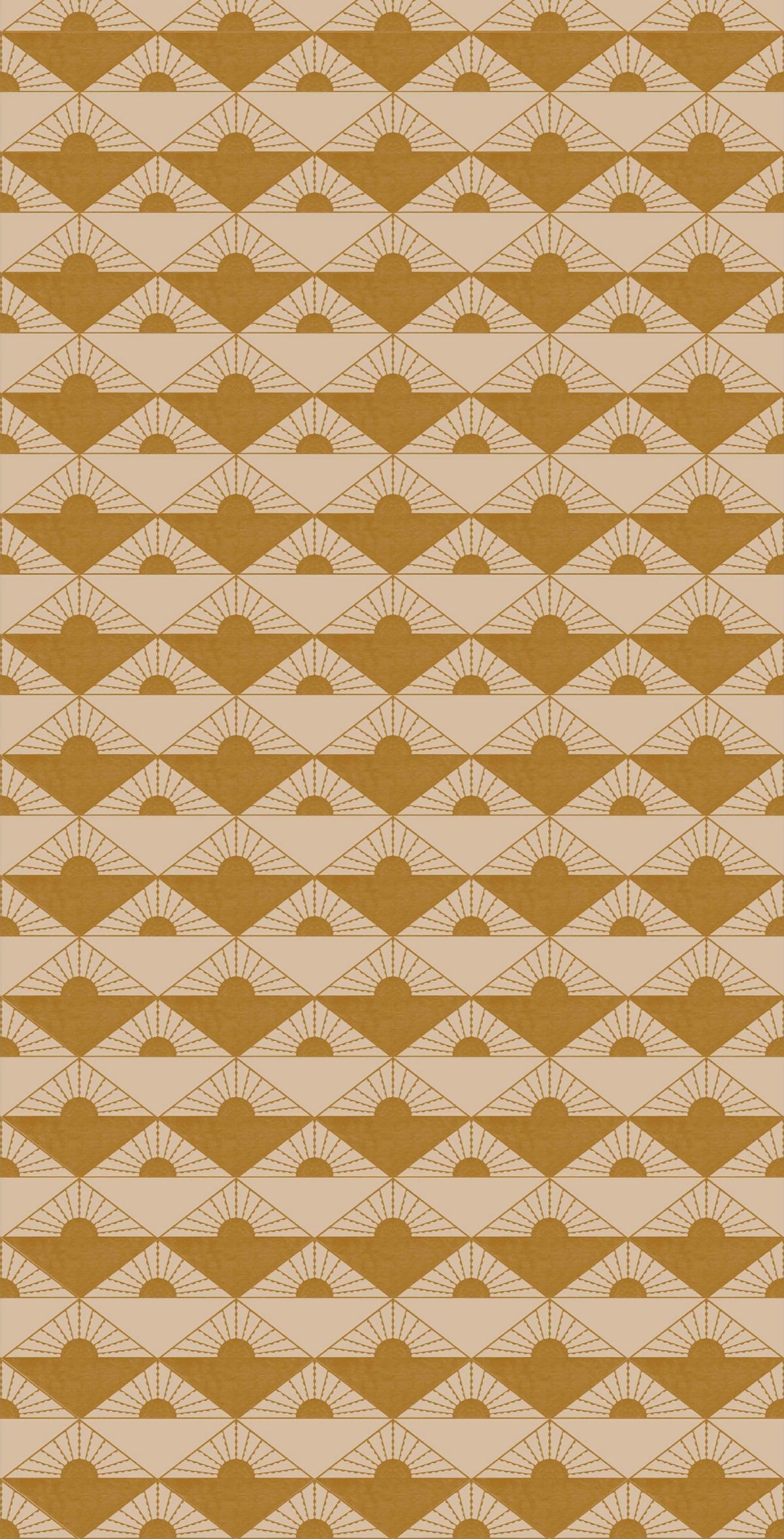 Image of Rising Sun in Gold Wallpaper
