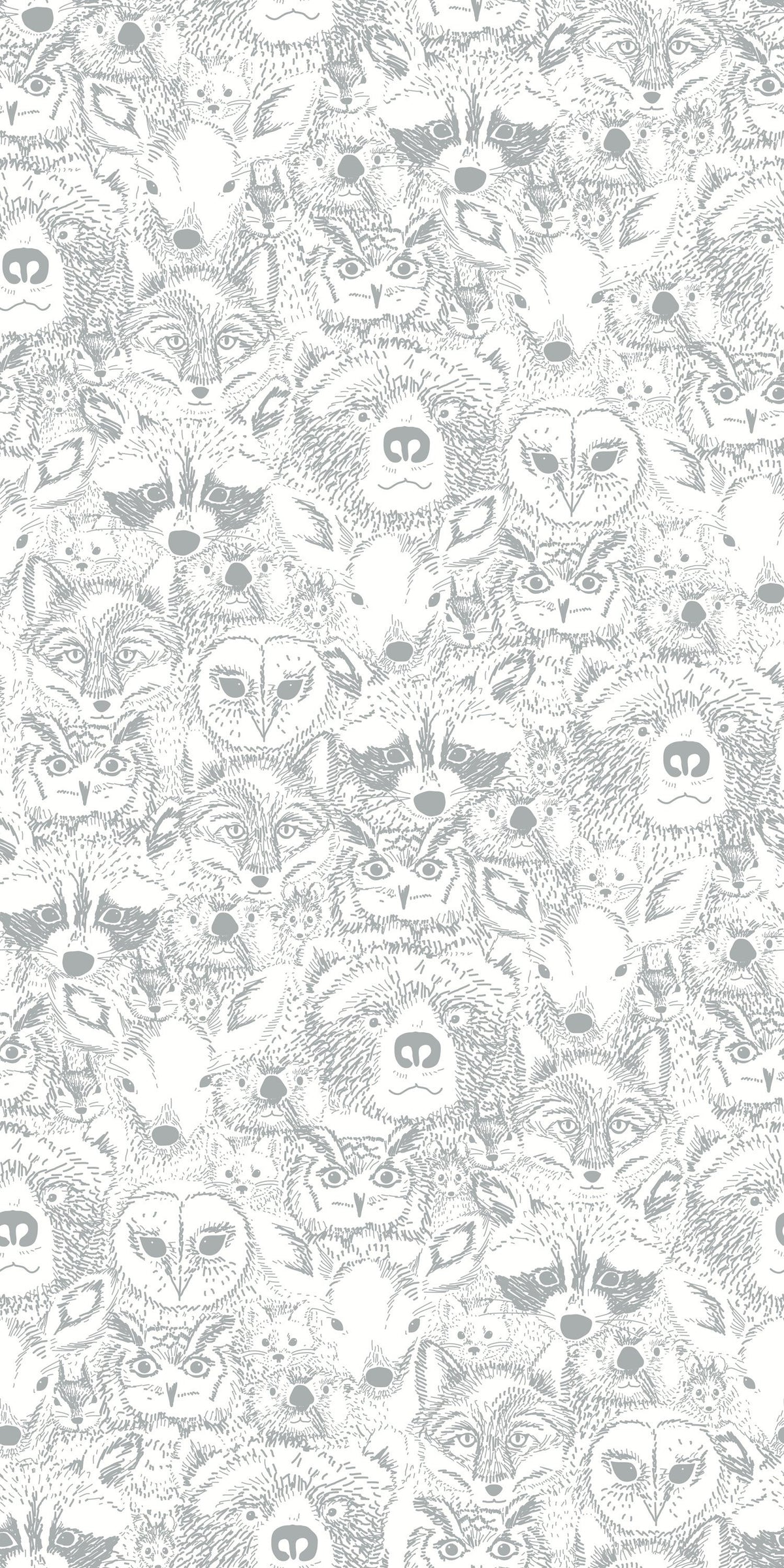 Wild in Grey Wallpaper