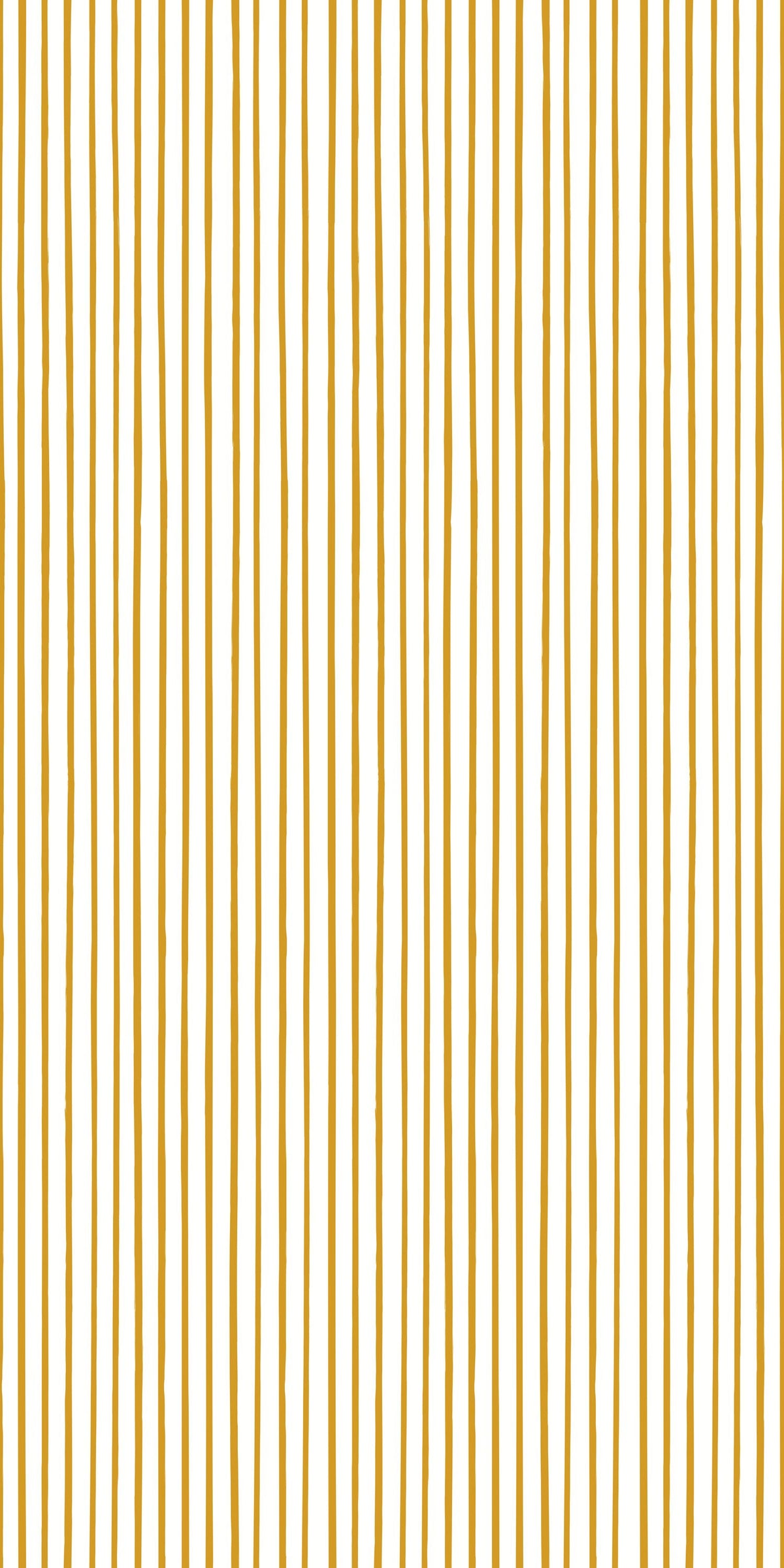 Image of Stripes Away in Marigold wallpaper