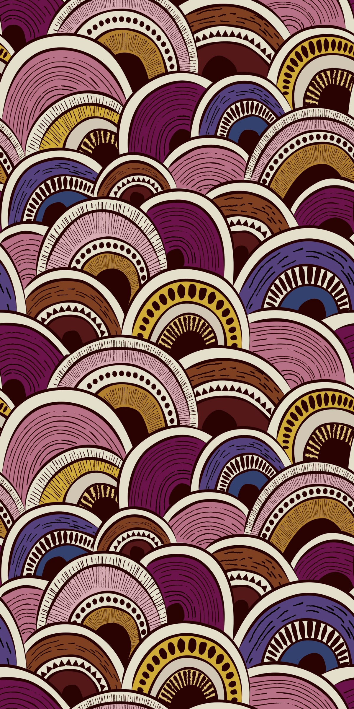 Image of A Song for Mollie in Disco Purple wallpaper