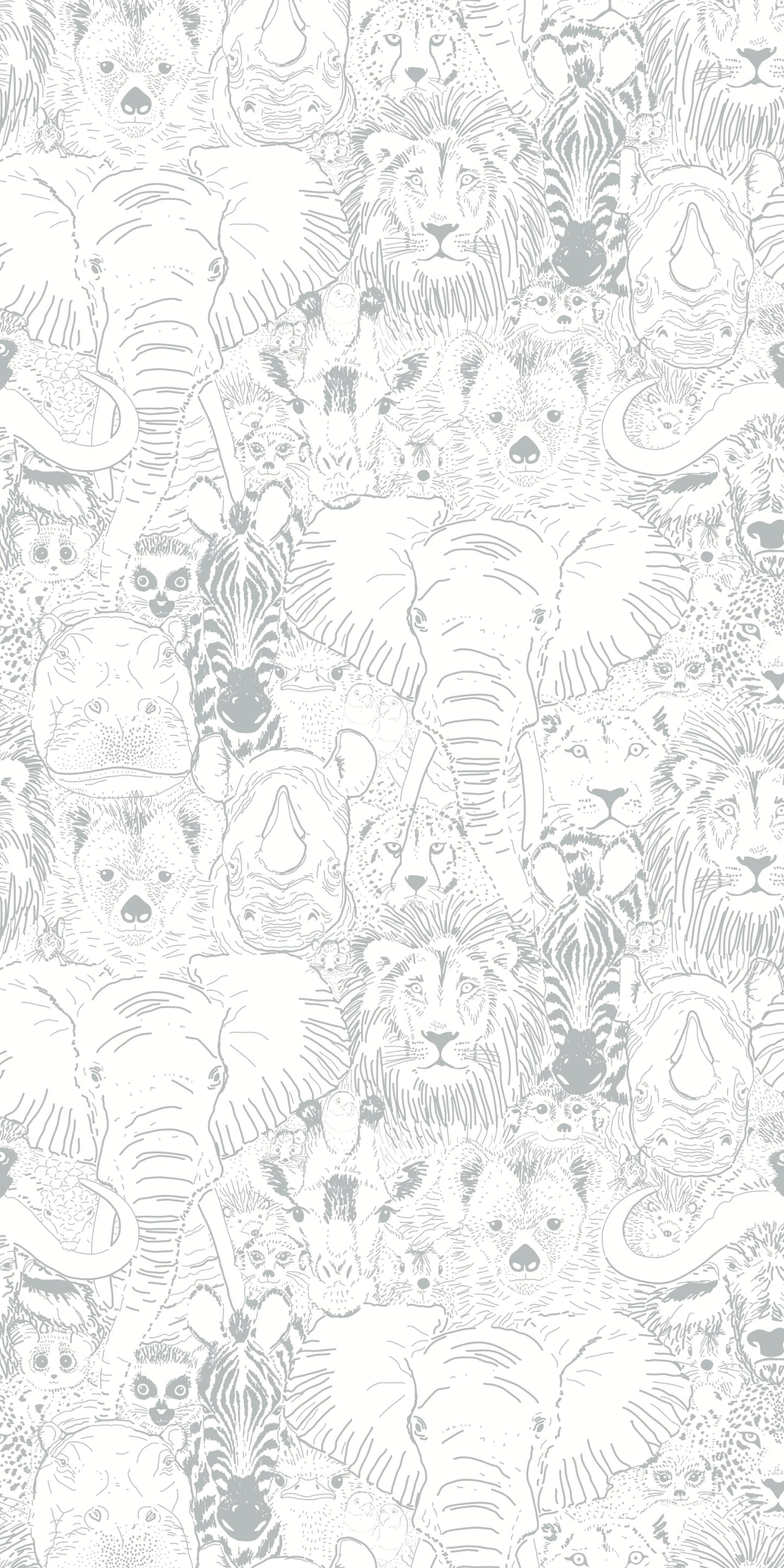 Image of Wild Thing in Grey Wallpaper